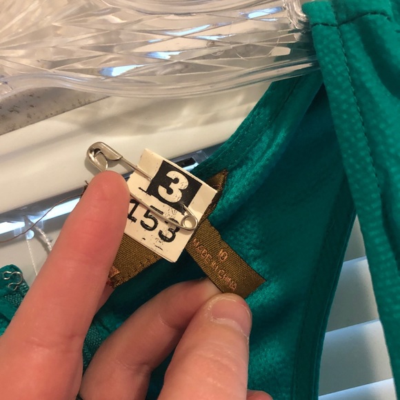 Ruffle Sleeveless Dress - Green/Teal - Picture 4 of 6